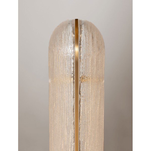 Mjedena metalna LED stolna lampa sa staklenim sjenilom (visina 40 cm) Gloree – Nova Luce-image-4