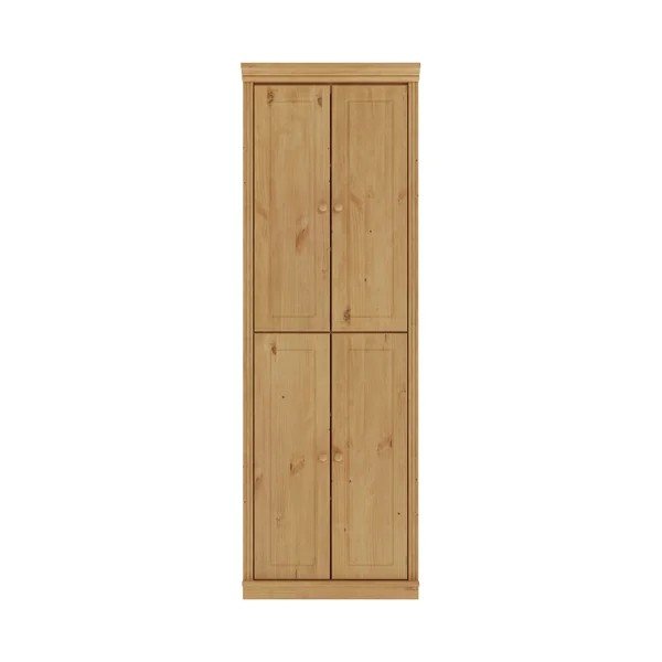Garderobni ormar od masivnog bora u svijetloj prirodnoj boji 74x223x37 cm Anita – Støraa