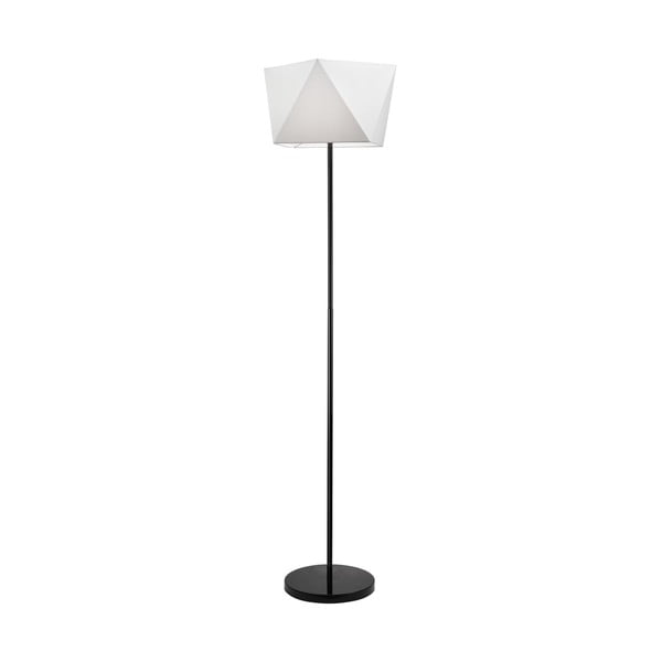 Bijela stojeća svjetiljka s tekstilnim sjenilom (visina 170 cm) Carla – LAMKUR