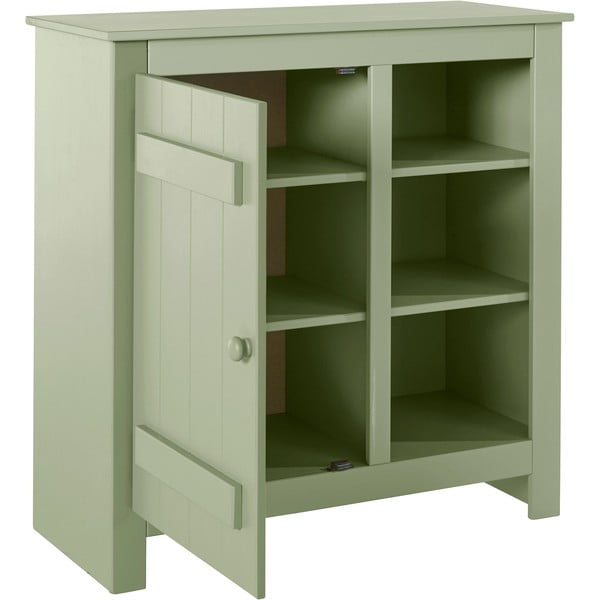 Svijetlo zeleni ormarić od masivnog bora 90x90 cm Bertram – Støraa-image-3