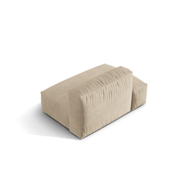 Bež baršunasti modularna sjedeća garnitura (s lijevim kutom) Martina – Micadoni -image-3