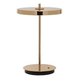 LED stolna lampa s mogućnosti zatamnjivanja u zlatnoj boji s metalnim sjenilom (visina 31 cm) Asteria Move – UMAGE