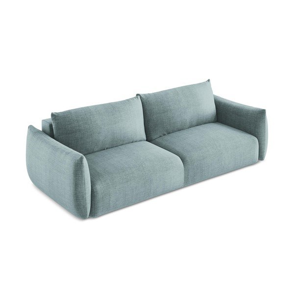 Plava sklopiva sofa 230 cm Leila – Makamii-image-3