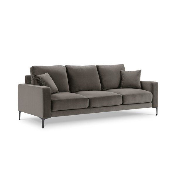 Sivi baršunasti kauč Kooko Home Harmony, 220 cm-image-2
