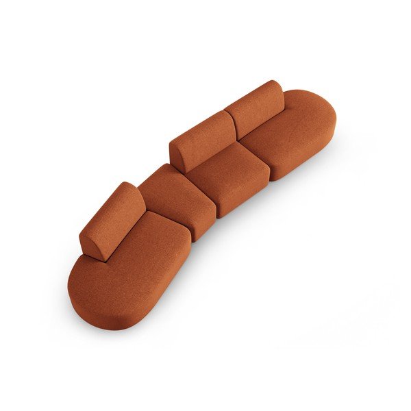 Narančasta sofa 412 cm Shane – Micadoni Home-image-4