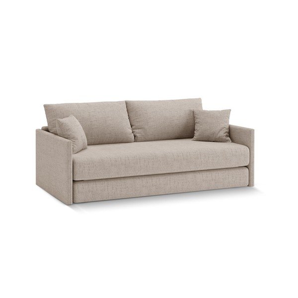 Svjetlo smeđa sklopiva sofa od šenila 209 cm Shannon – Cosmopolitan Design-image-1