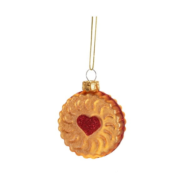 Stakleni ukas za božićno drvce ø 4 cm Jam Biscuit – Sass & Belle