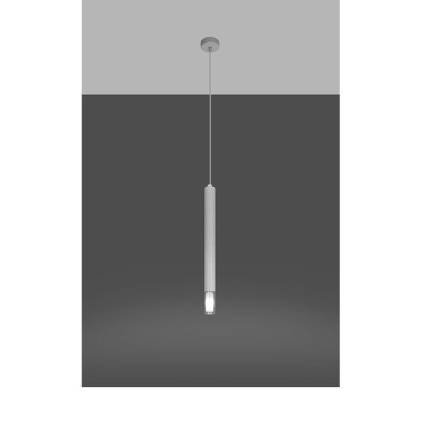 Bijela metalna viseća svjetiljka ø 8 cm Vittoria – Sollux-image-2
