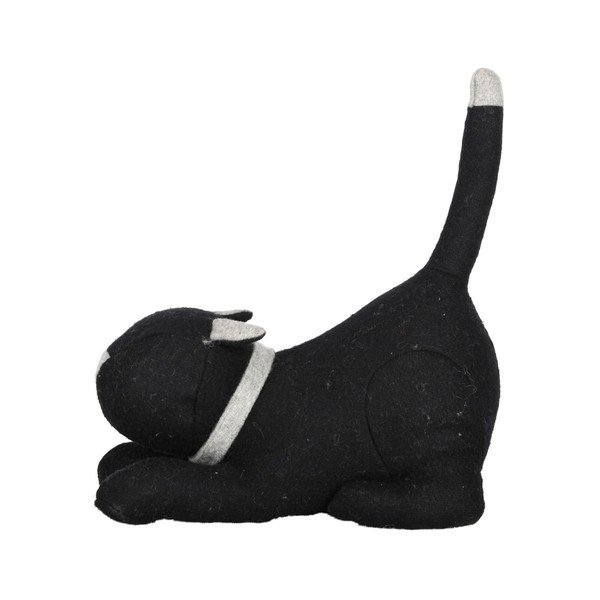 Crni graničnik za vrata Esschert Design Cat-image-1