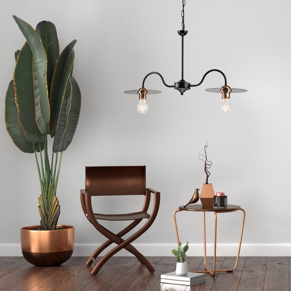 Crna viseća lampa - LAMKUR-image-1