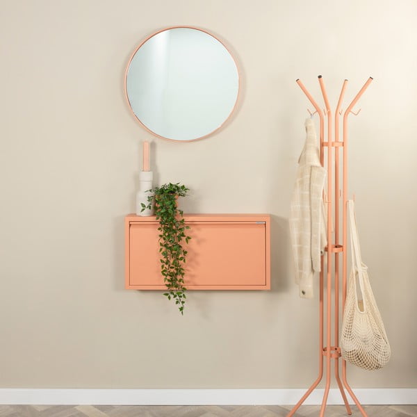 Metalni preklopni ormarić za cipele u boji lososa 75x37,5x12,5 cm Billy – Spinder Design-image-1