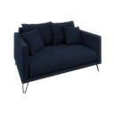 Tamno plava sofa od šenila 140 cm Freya – Ropez