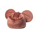 Crvena baršunasta dječja vreća za sjedenje The Brooklyn Kids Ears