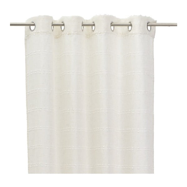 Bijela/bež zavjesa od mješavine lana 140x260 cm Nodes – Casa Selección