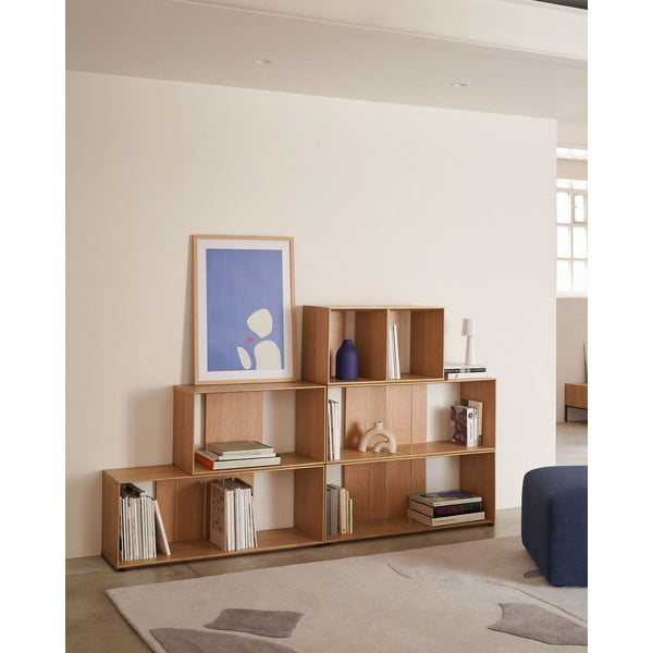 Modularni sustav polica u dekoru hrasta u prirodnoj boji 34x38 cm Litto – Kave Home-image-3