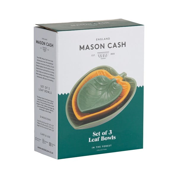 Žuto/zelene zdjele u kompletu od 3 kamene posude The Forest - Mason Cash-image-1