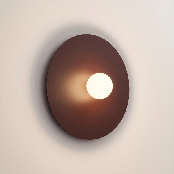 Smeđa metalna zidna lampa ø 50 cm AKE – Thoro-image-4