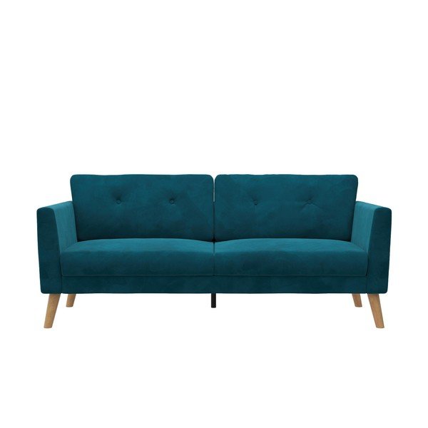 Plava baršunasti sofa 192 cm Gloria – Støraa