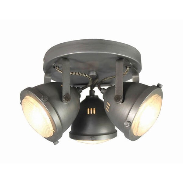 Siva zidna svjetiljka LABEL51 Spot Moto Tres