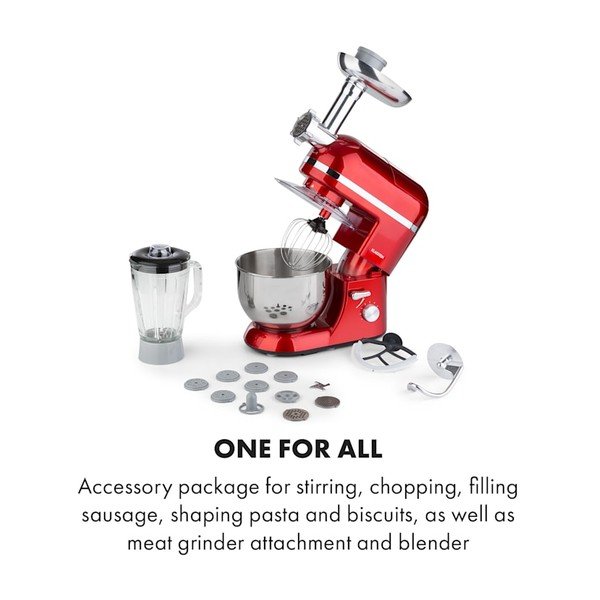 Crveni multifunkcionalni kuhinjski robot Klarstein Lucia Elegance-image-2