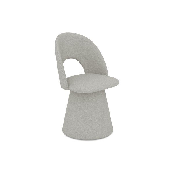 Svijetlo siva podstavljena blagovaonska stolica Kalo – Makamii