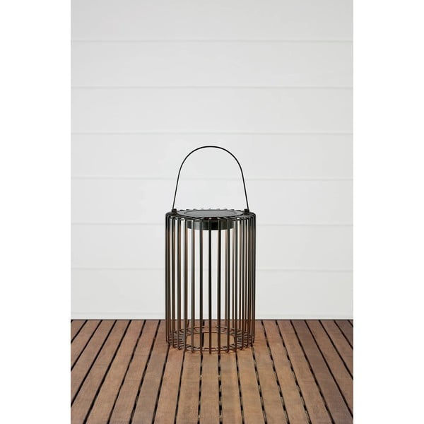 Crna LED lanterna sa solarnim panel/s USB za eksterijer (visina 54 cm) Cavia – Markslöjd-image-2