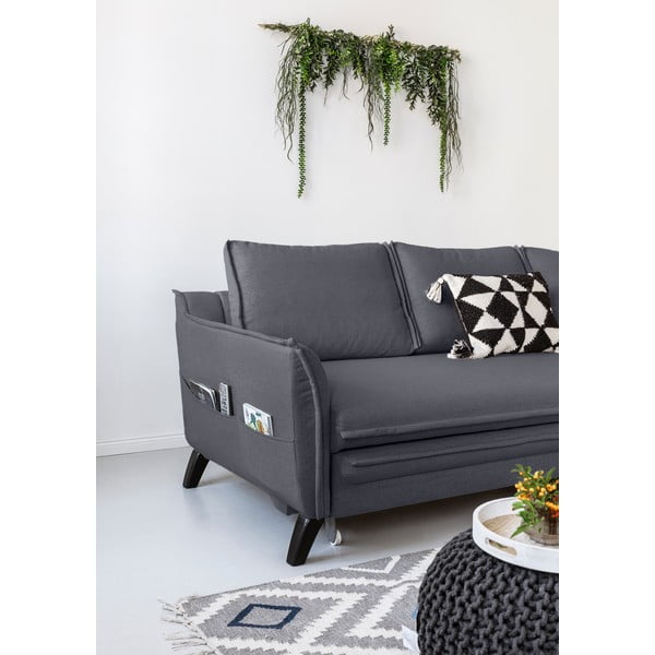 Antracit siva kutna garnitura na razvlačenje Miuform Charming Charlie, desni kut-image-4