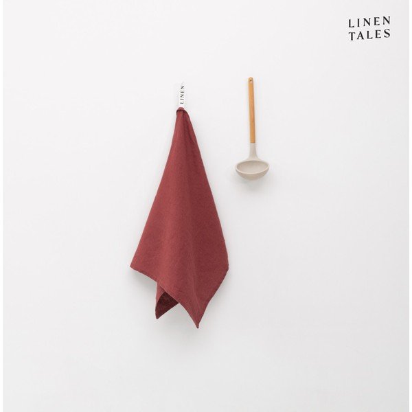 Lanena kuhinjska krpa 45x65 cm Marsala – Linen Tales