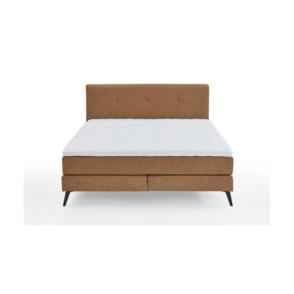 Smeđi boxspring krevet 180x200 cm ANCONA – Meise Möbel-image-3