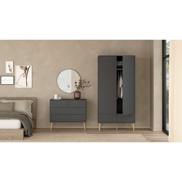 Antracitno sivi ormar 99x200 cm Bodo – Tvilum-image-1