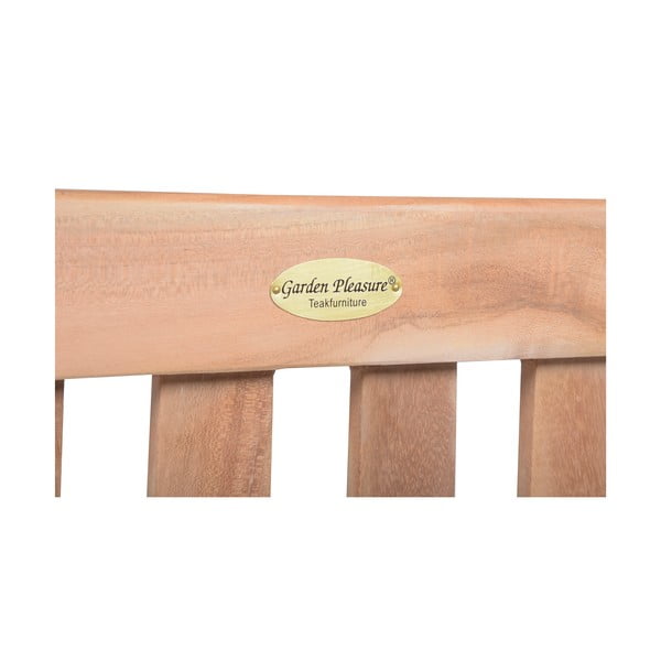 Vrtna klupa od masivnog drveta u prirodnoj boji Solo – Garden Pleasure-image-4