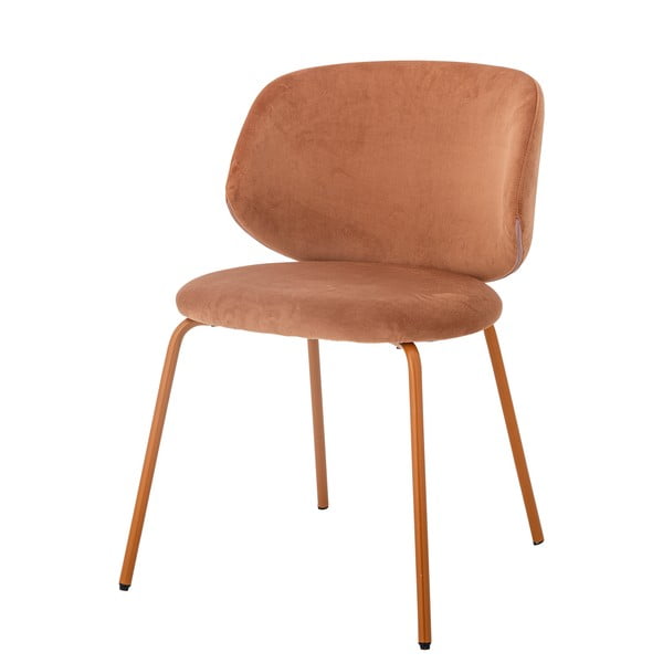 Narančaste baršunaste blagovaonske stolice u setu 2 kom Ponte – Bloomingville-image-3