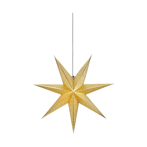 Božićni viseći ukras u zlatnoj boji Markslöjd Glitter, dužina 75 cm
