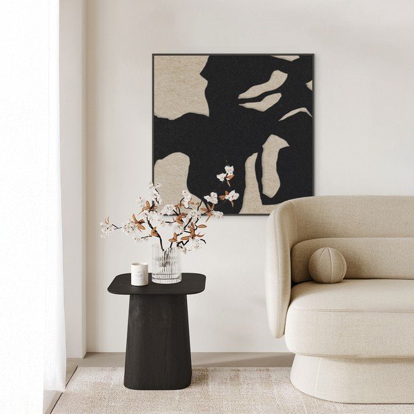 3D slika s okvirom/akustična 102x102 cm Silent Shadow 1 – Malerifabrikken-image-1