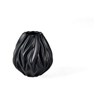 Crna porculanska vaza Morsø Flame, visina 15 cm