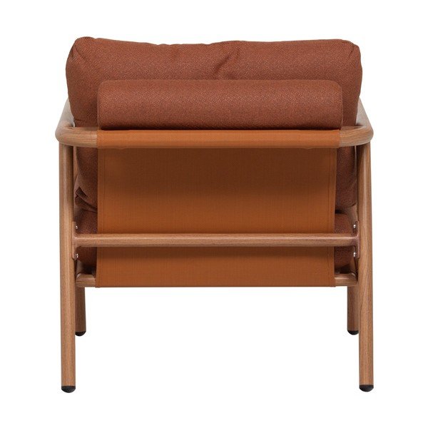 Metalna/podstavljena vrtna fotelja boja terakote Cavero – WOOOD-image-4