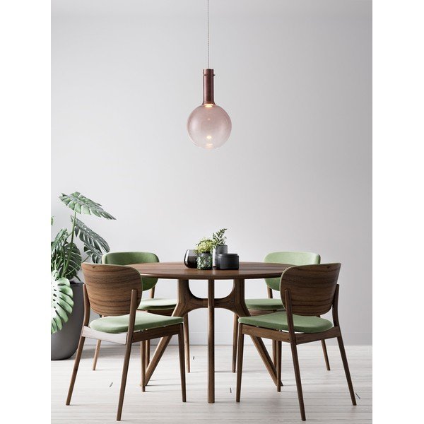 Smeđa staklena LED viseća svjetiljka s mogućnosti zatamnjivanja ø 25 cm Nostos – Nova Luce-image-4