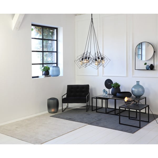 Crni/tamno sivi metalni stolići za kavu u setu 3 kom 50x120 cm Kumalu – Light & Living-image-3