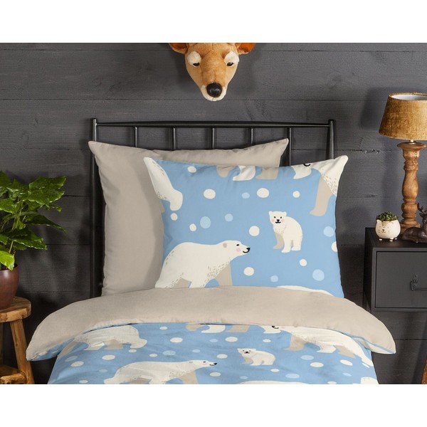 Dječja posteljina od flanela za krevet za jednu osobu 140x200 cm - Good Morning-image-2