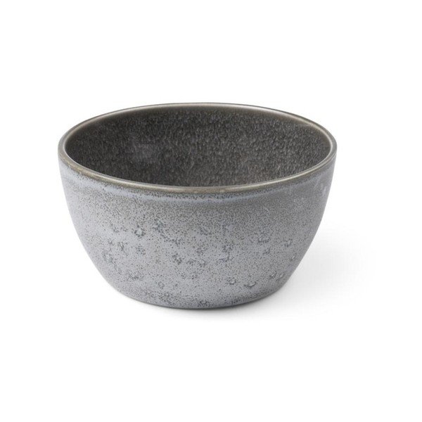 Siva zemljana zdjela s unutarnjom glazurom u sivoj Bitz Mensa, promjer 14 cm-image-1