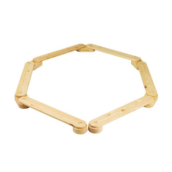 Senzorna staza od masivnog bora u prirodnoj boji 10x408x5 cm Montessori – Meowbaby-image-2