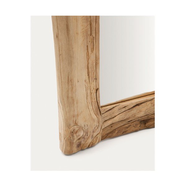 Zidno ogledalo s okvirom od masivnog drveta 105x200 cm Ibro – Kave Home-image-1