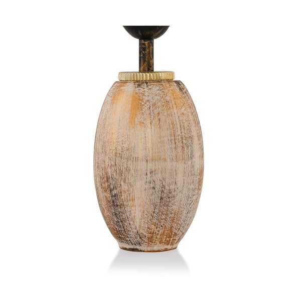 Krem/u zlatnoj boji stolna lampa s tekstilnim sjenilom (visina 50 cm) Yakamoz – Opviq lights-image-3