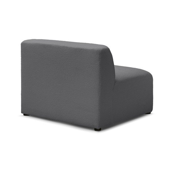 Tamno siva modularna sjedeća garnitura od bouclé tkanine (srednji modul ) Megeve – Bobochic Paris-image-4