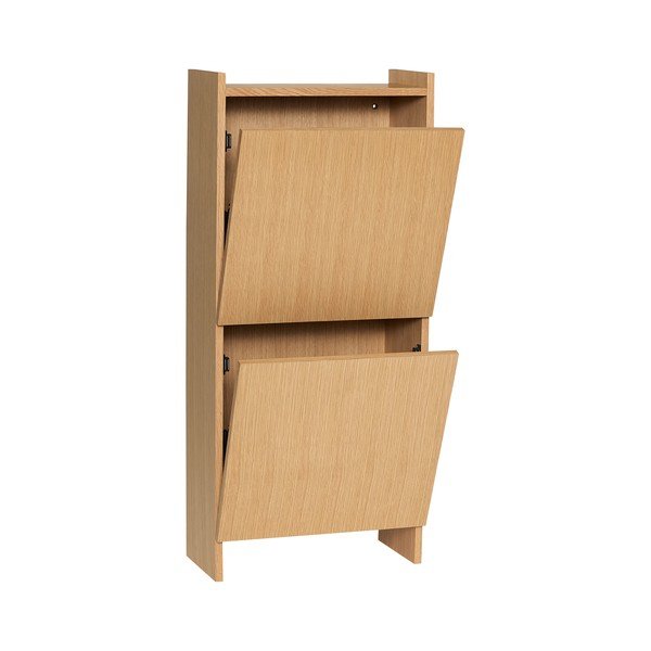 Preklopni ormarić za cipele u dekoru hrasta u prirodnoj boji 50x110x24 cm Forma – Hübsch-image-3