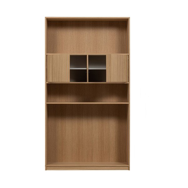 Modularna biblioteka u dekoru hrasta u prirodnoj boji 110x199 cm Modulair – vtwonen-image-3