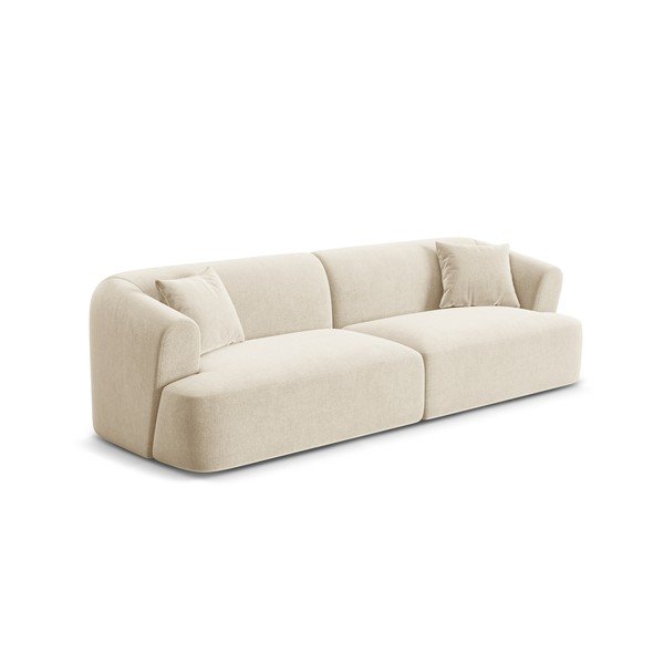 Bež baršunasti sofa 255 cm Campi – Cosmopolitan Design-image-2
