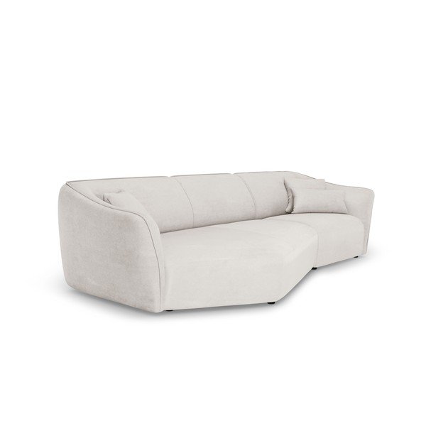 Crna baršunasti kutna garnitura Tokyo – Cosmopolitan Design-image-2