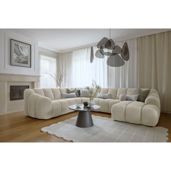 Bež kutna garnitura (s lijevim kutom/u obliku slova "U") Shell – Miuform-image-1