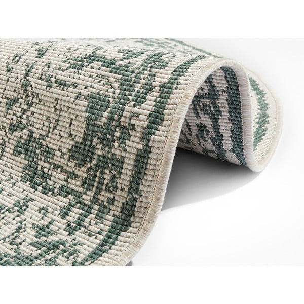 Zeleno-krem vanjski tepih NORTHRUGS Borbon, ø 140 cm-image-3